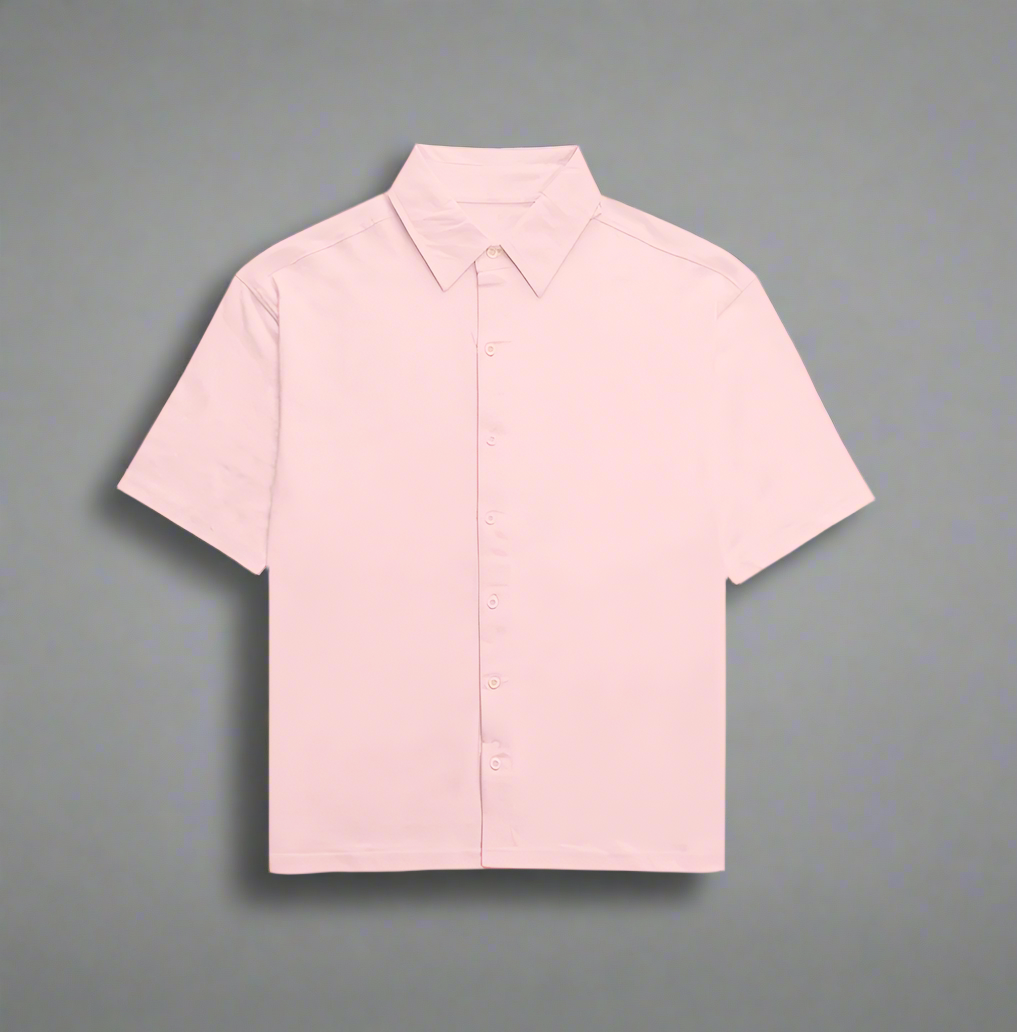 ATOM Quiet Luxury Unisex Oversized Baby Pink Shirt