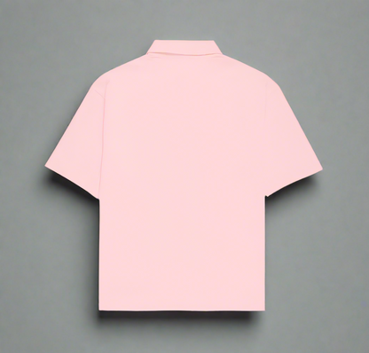 ATOM Quiet Luxury Unisex Oversized Baby Pink Shirt