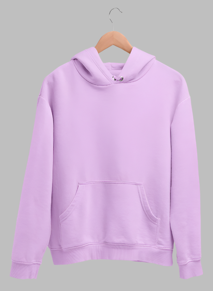 Quiet Luxury Pure Cotton Lavender Hoodie For Men