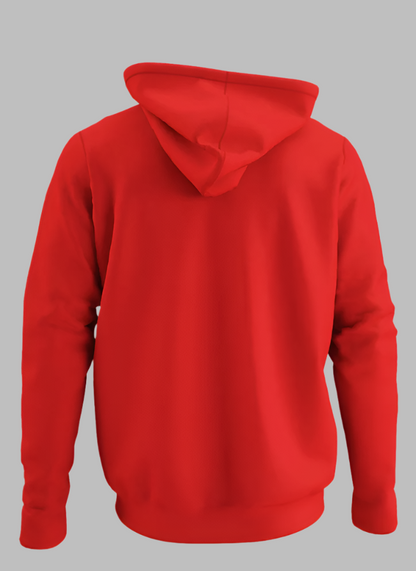 Quiet Luxury Pure Cotton Red Hoodie For Men