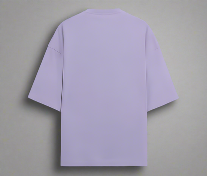 Terry (280 GSM) Quiet Luxury Lavender Oversize T-Shirt For Men