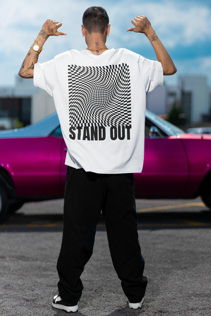 Stand Out White Oversized T-Shirt For Men