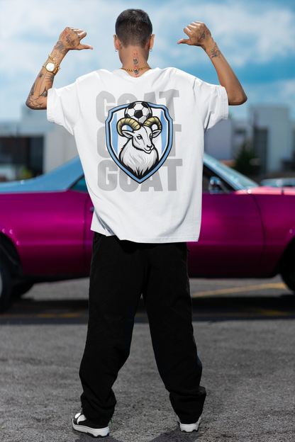 GOAT White Oversized T-Shirt For Men