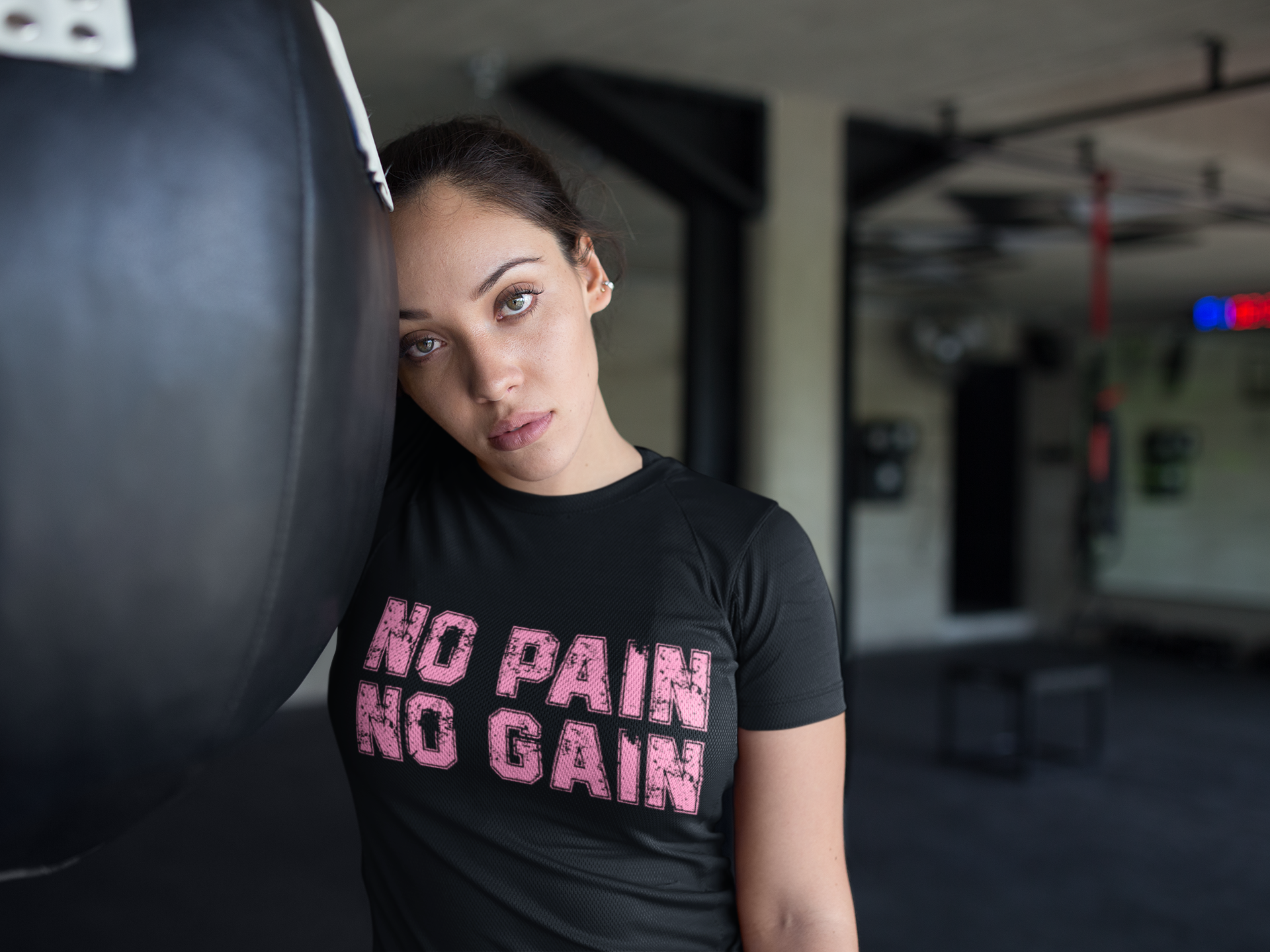 No Pain No Gain Black T-Shirt For Women | Tarun Kapoor Collection