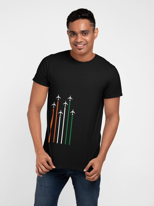 Republic Day Tribute Black T-Shirt For Men