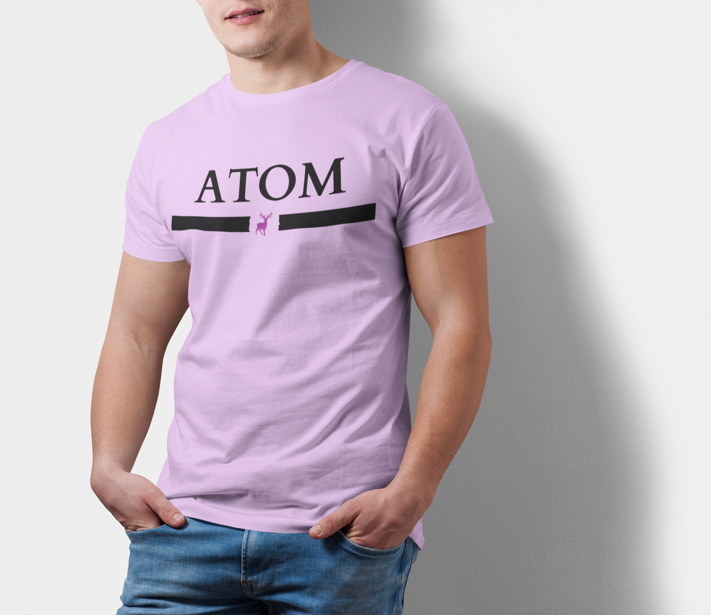 ATOM Signature Classic Lavender T-Shirt For Men