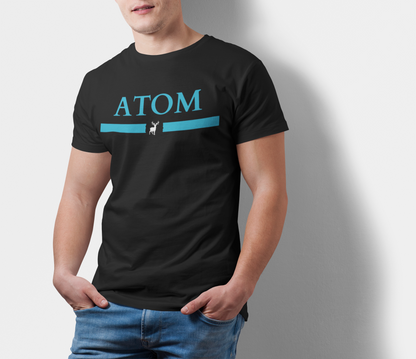 ATOM Signature Classic Black T-Shirt For Men