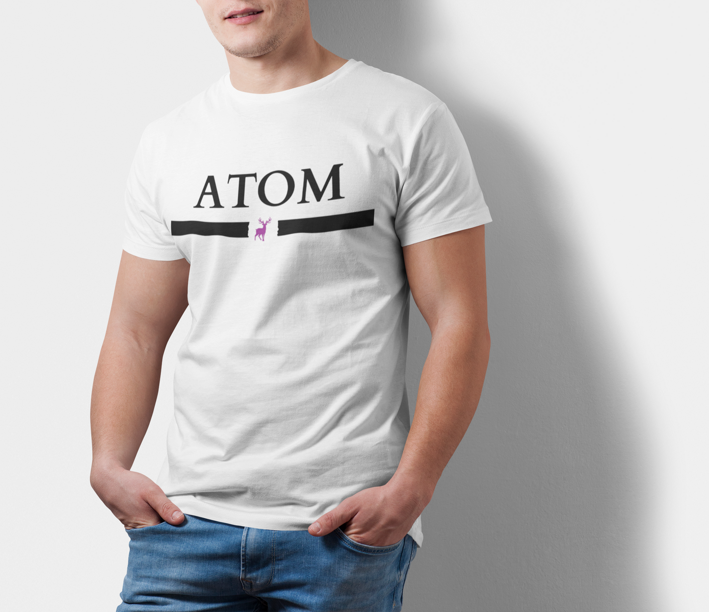 ATOM Signature Classic White T-Shirt For Men