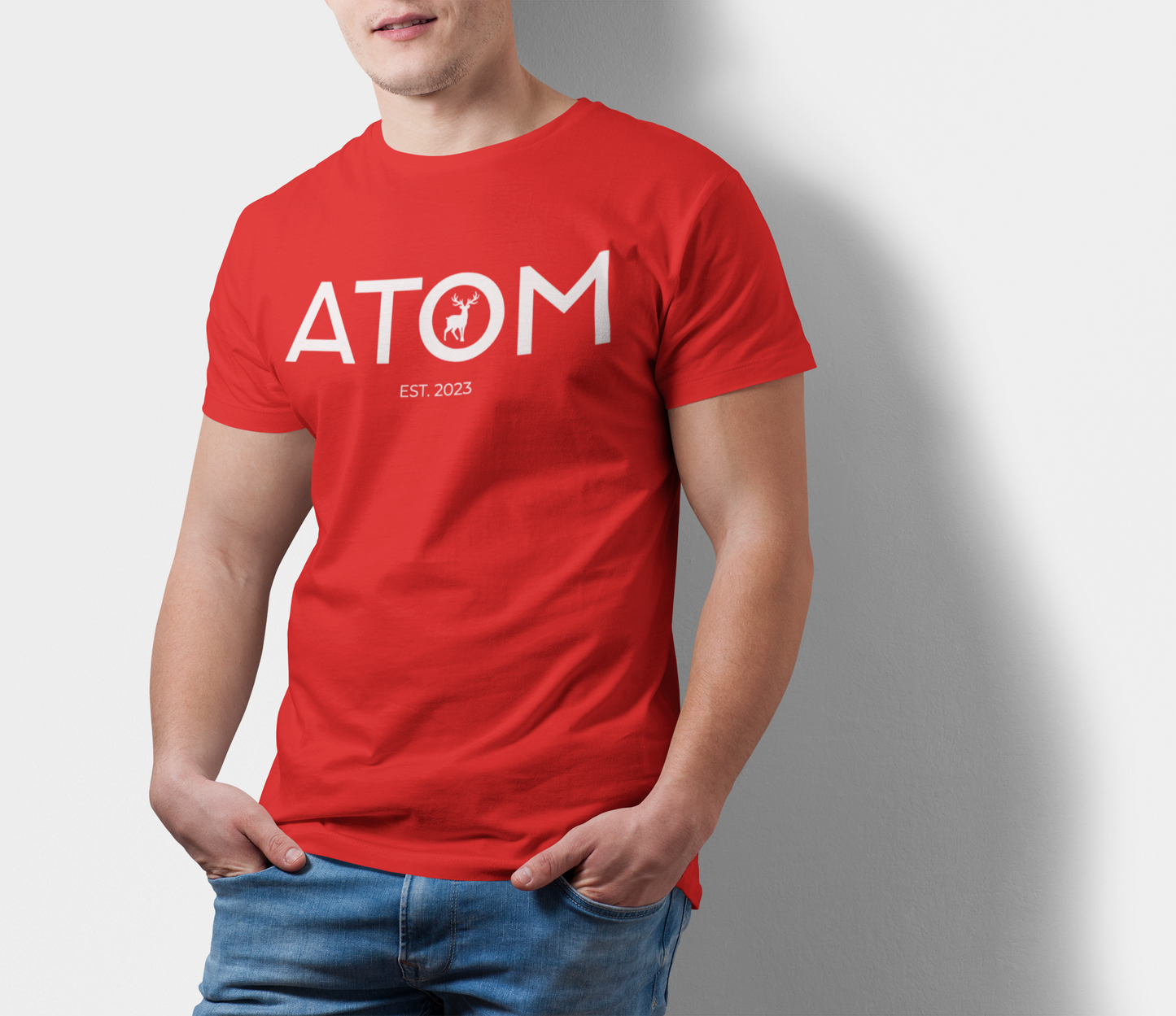 ATOM Signature Classic Red T-Shirt For Men