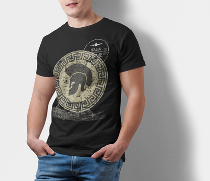 ATOM Signature Italia Rome Black T-Shirt For Men