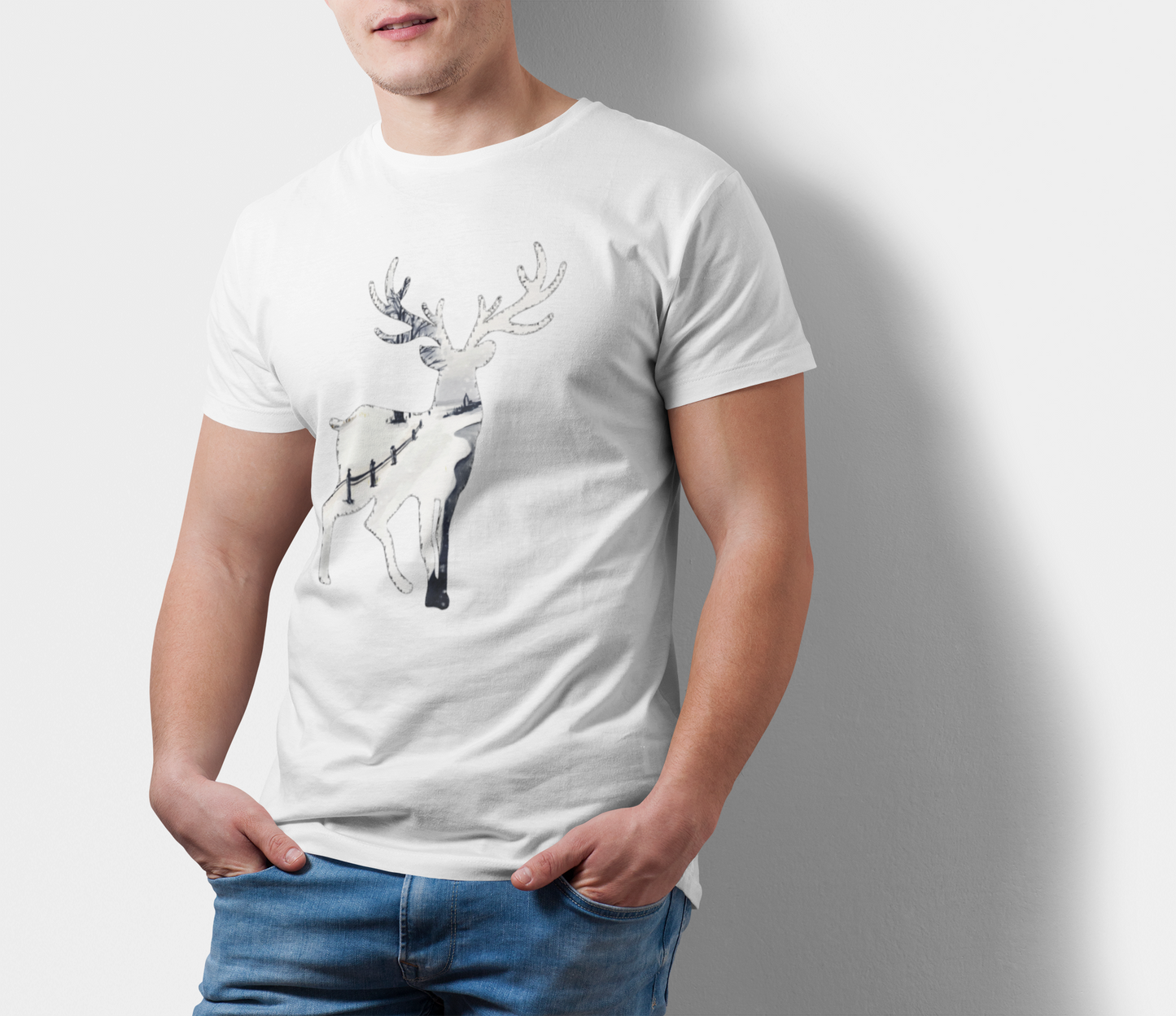 ATOM Signature Mascot Snow White T-Shirt For Men