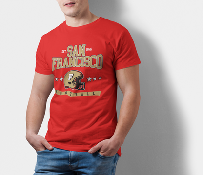 ATOM Signature San Francisco Football Red T-Shirt For Men