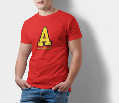 ATOM Signature Iconic Symbol A Red T-Shirt For Men