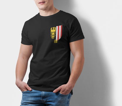 ATOM Signature Swiss Emblem Black T-Shirt For Men