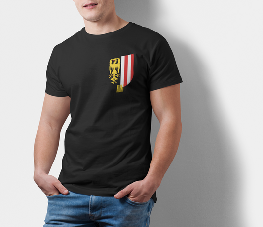 ATOM Swiss Emblem Black T-Shirt For Men