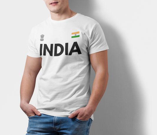 ATOM Signature INDIA White T-Shirt For Men