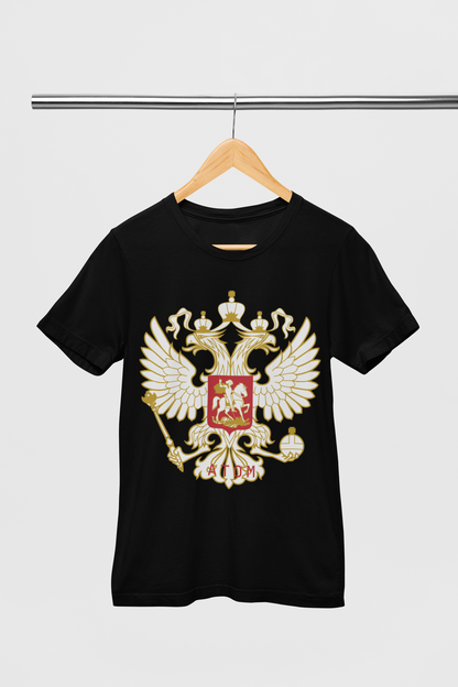 ATOM Signature Russia Mascot Black T-Shirt For Men