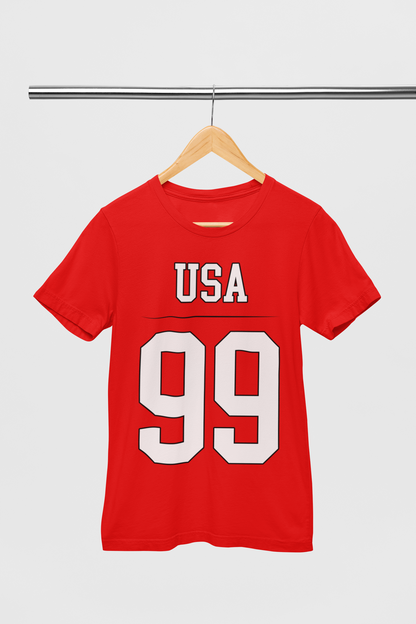 ATOM Signature USA 99 Red T-Shirt For Men