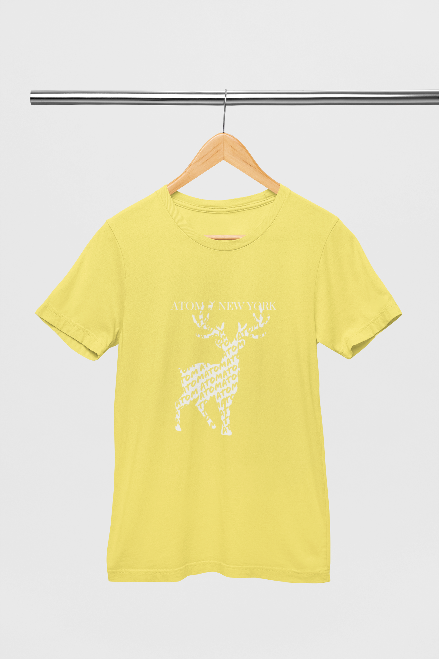 Atom New York Netted Signature Lemon Yellow T-Shirt For Men