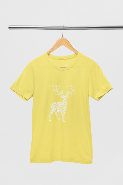 Atom New York Netted Signature Lemon Yellow T-Shirt For Men