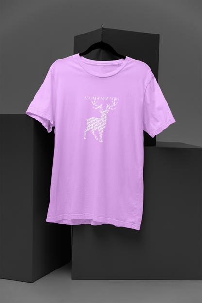 Atom New York Netted Signature Lavender T-Shirt For Men