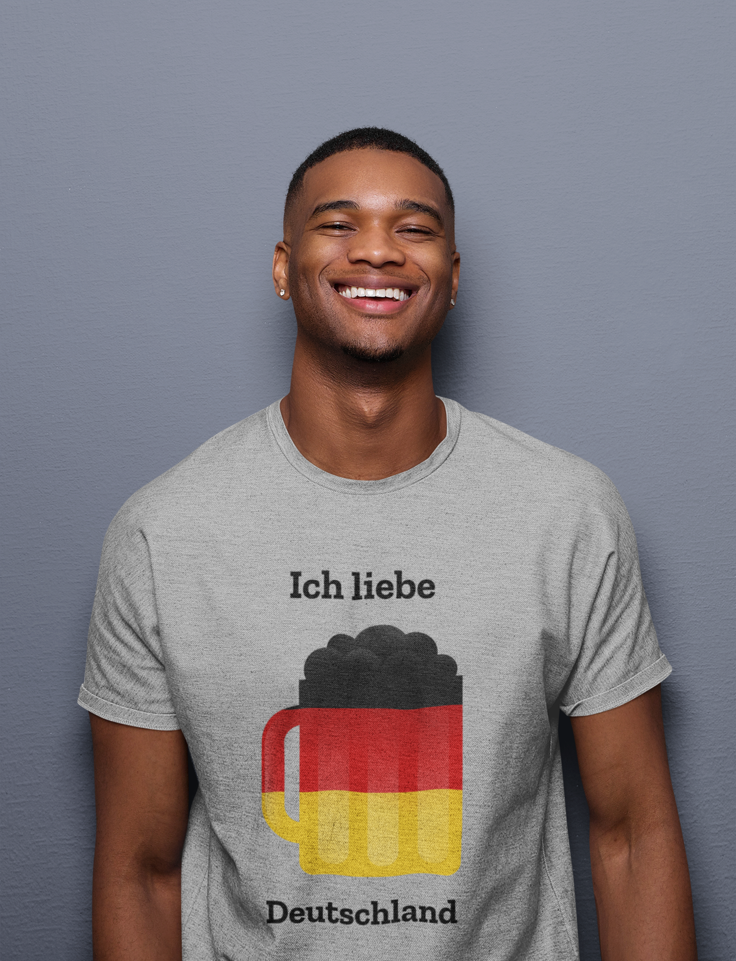 ATOM Signature Ich Liebe Deutschland Melange Grey For Men