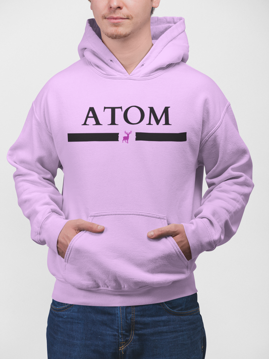 ATOM Classic Signature Pure Cotton Lavender Hoodie For Men