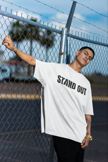 Stand Out White Oversized T-Shirt For Men