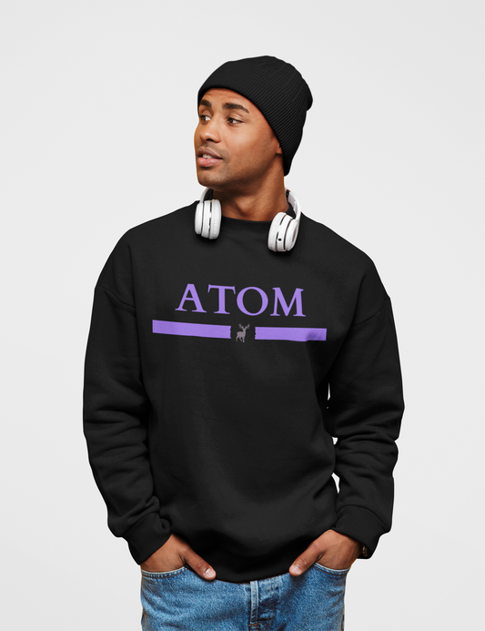 ATOM Classic Signature Black Sweatshirt For Men