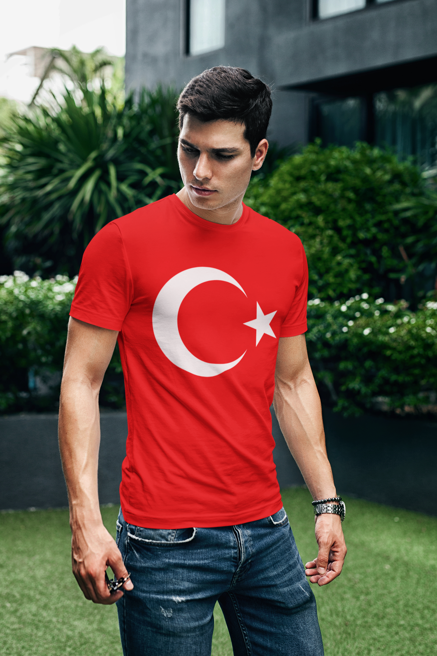 ATOM Signature Turkey Flag Red T-Shirt For Men