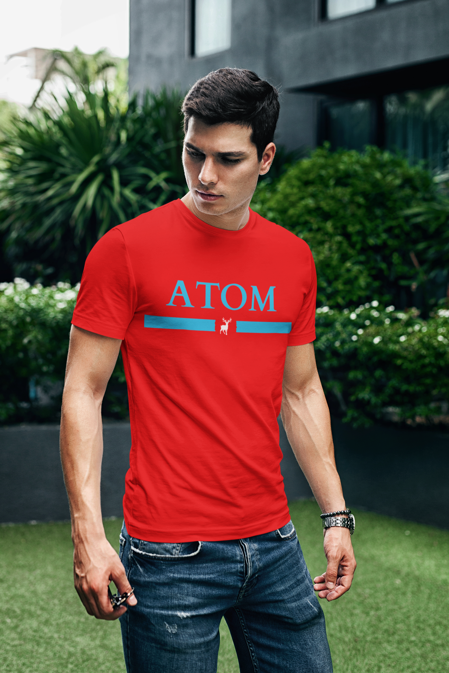 ATOM Signature Classic Red T-Shirt For Men