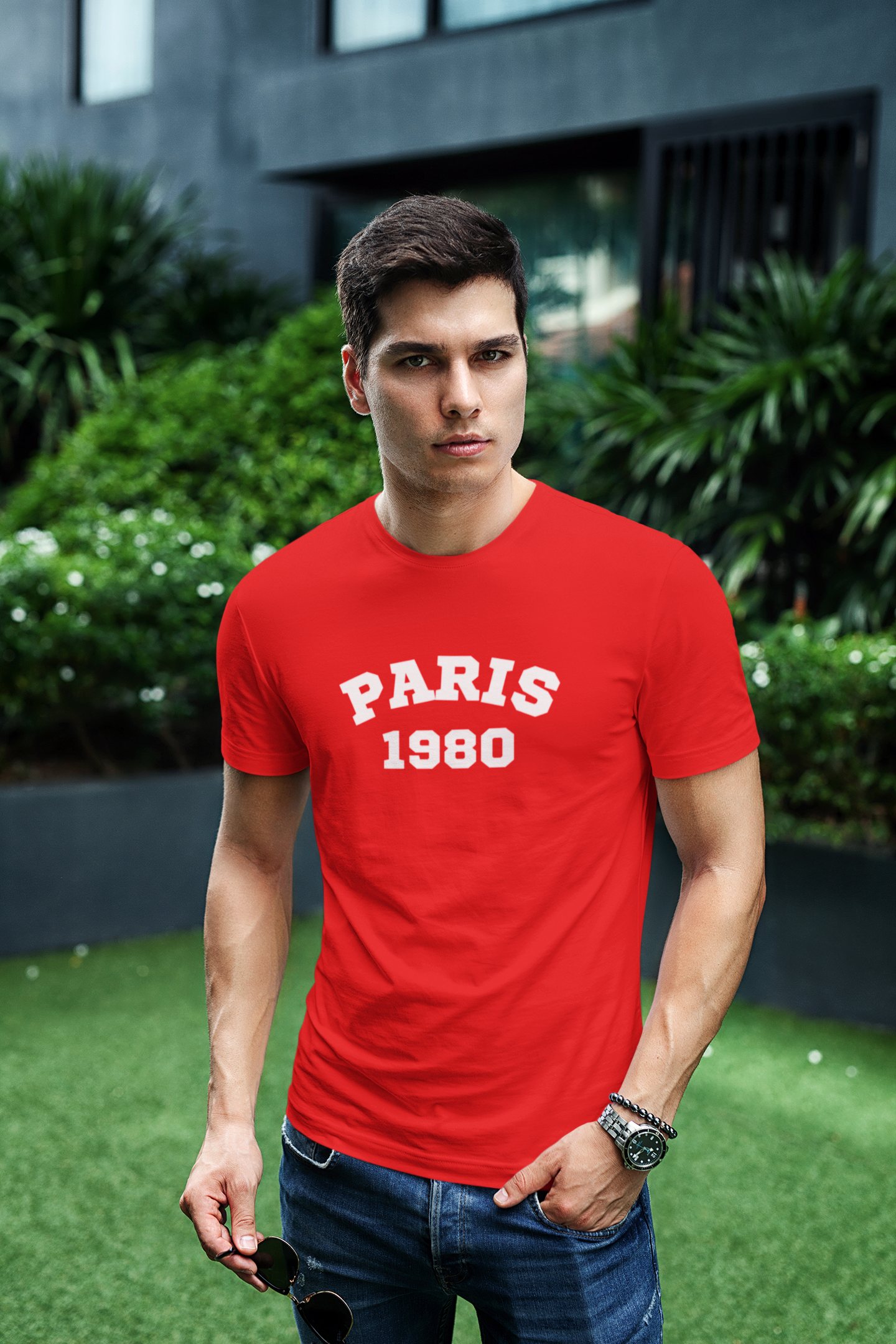 ATOM Signature Paris 1980 Red T-Shirt For Men