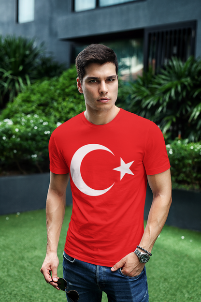 ATOM Signature Turkey Flag Red T-Shirt For Men