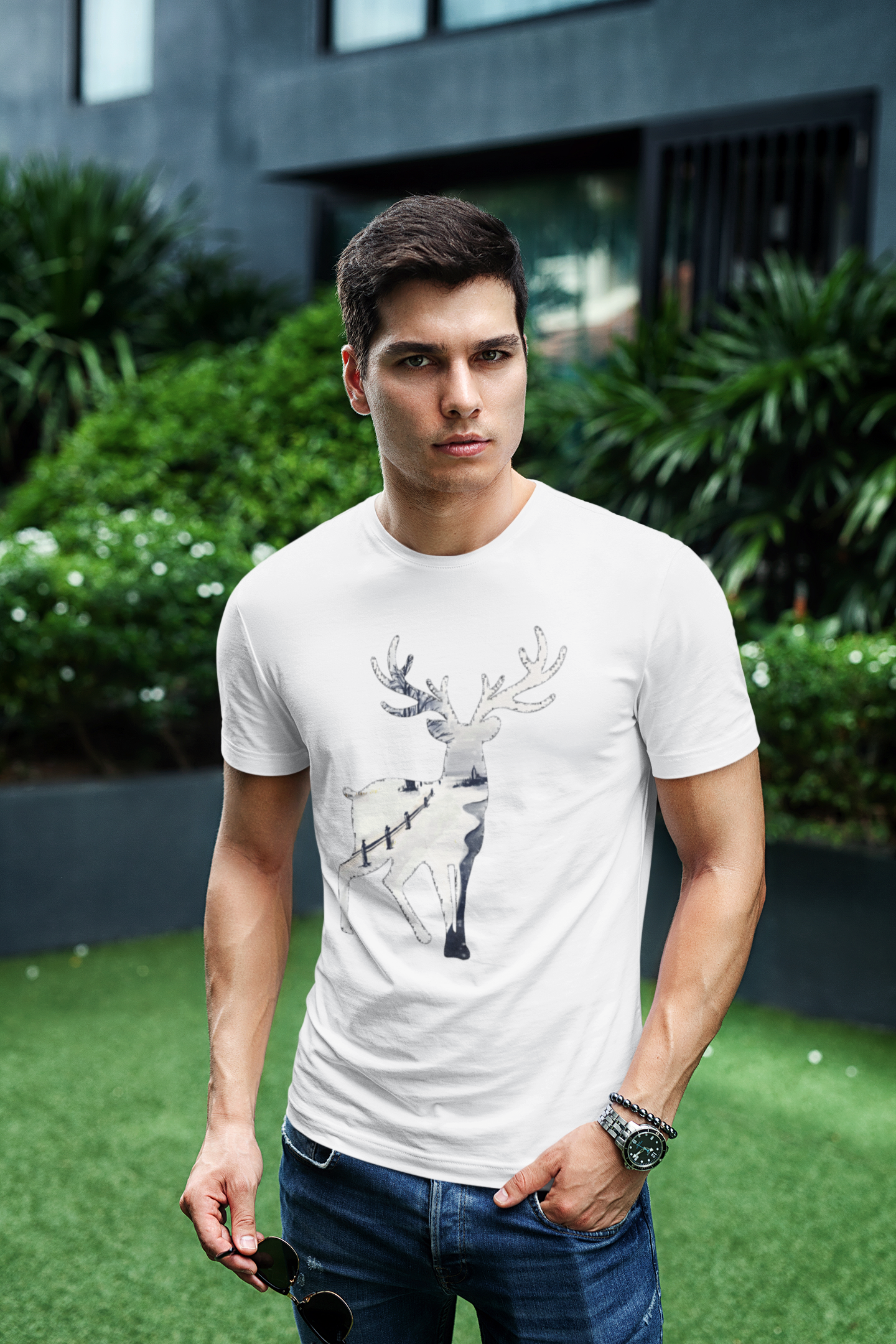 ATOM Signature Mascot Snow White T-Shirt For Men