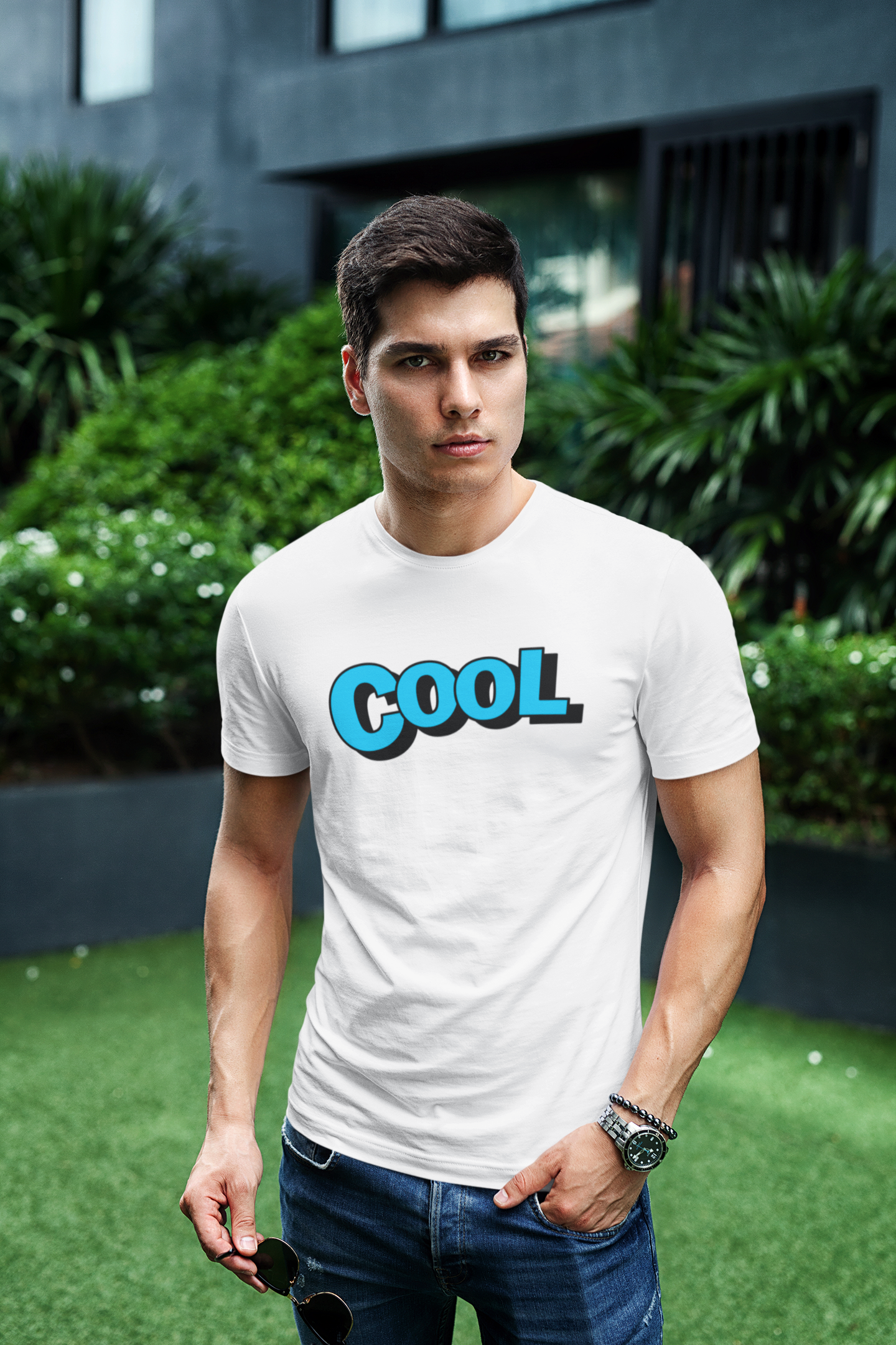 ATOM Signature Cool White T-Shirt For Men