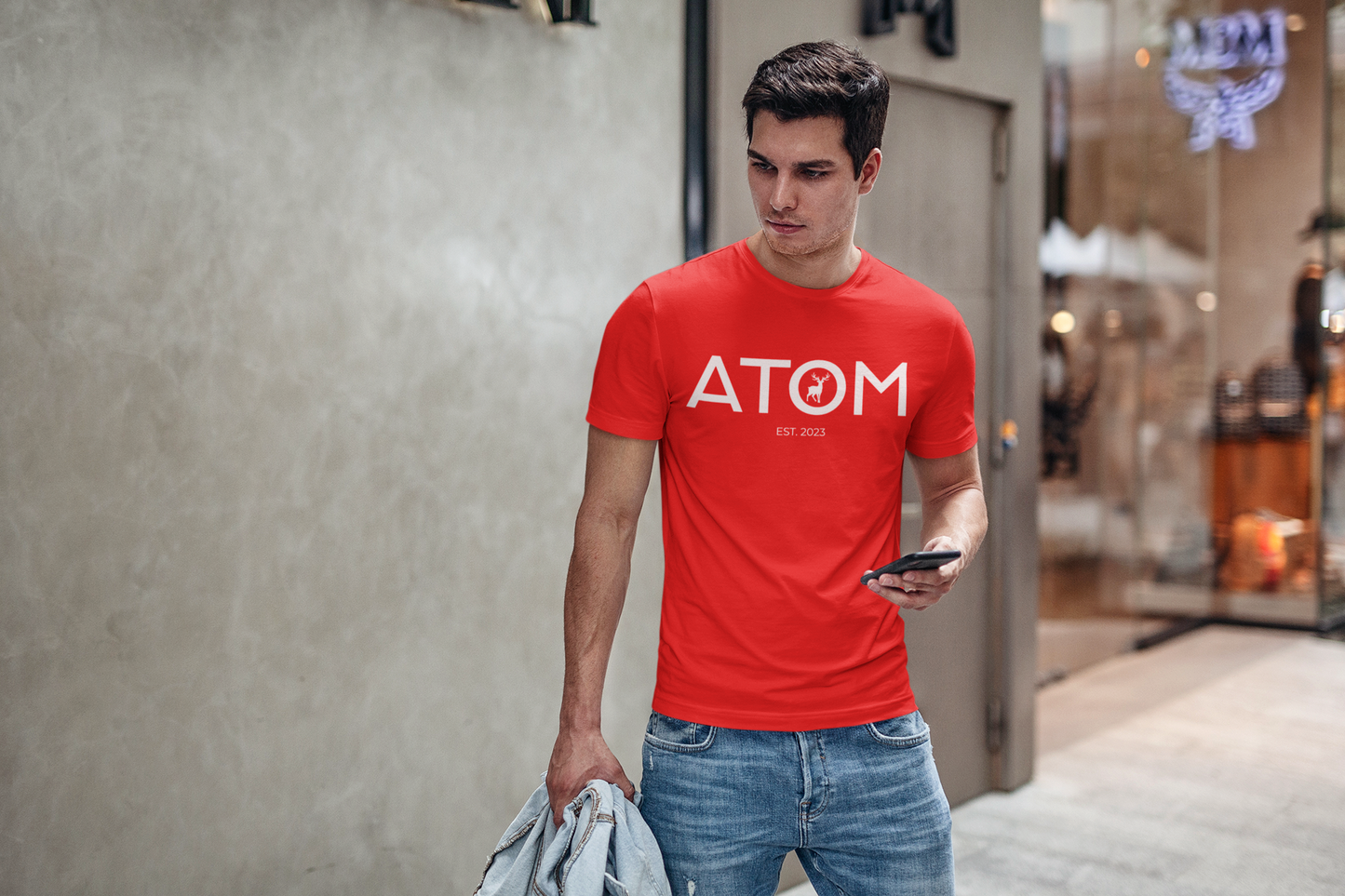 ATOM Signature Classic Red T-Shirt For Men