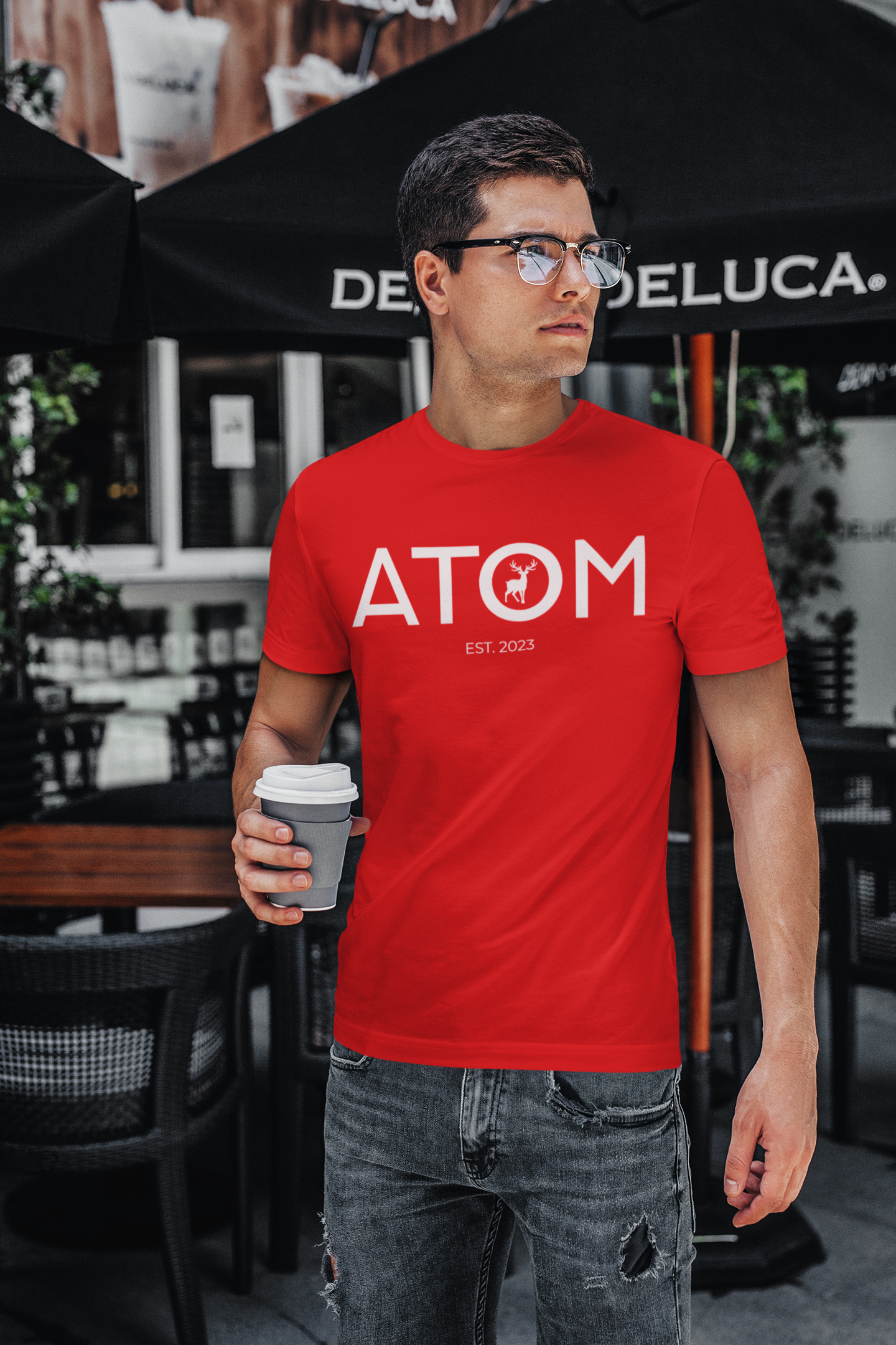 ATOM Signature Classic Red T-Shirt For Men