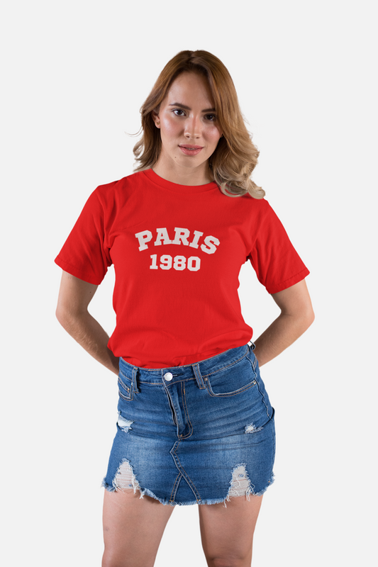 ATOM Signature Paris 1980 Red T-Shirt For Women