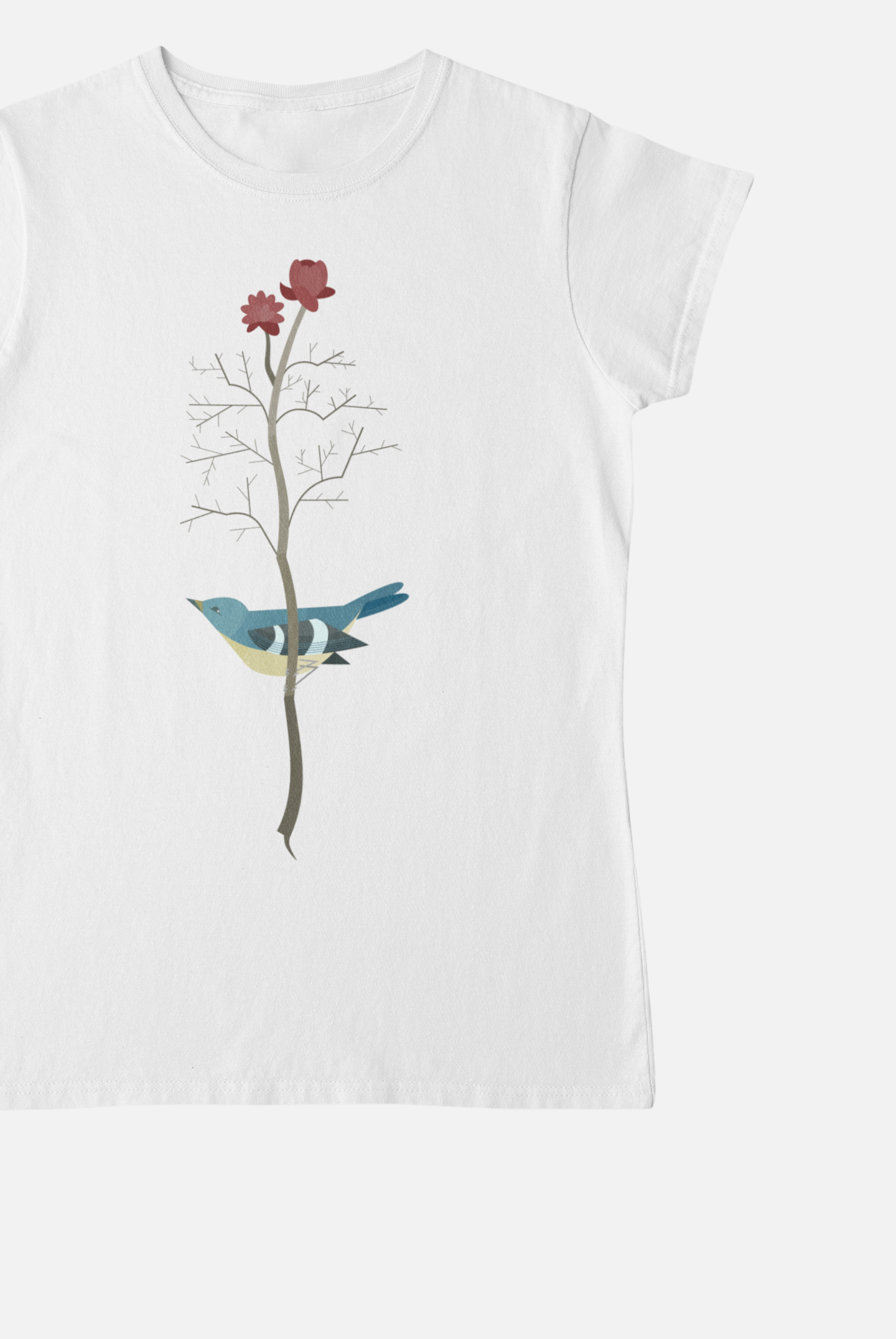 A Bird White T-Shirt For Women